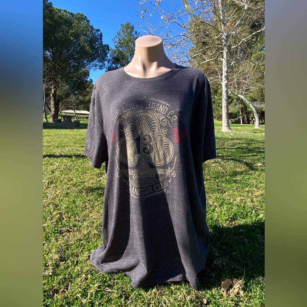 Lucky brand ~X-Large Men “1957 13 LA Califas” Gray graphic T-shirt